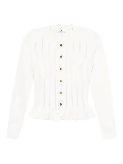 Elisabetta Franchi Tricot Sweater In Sand