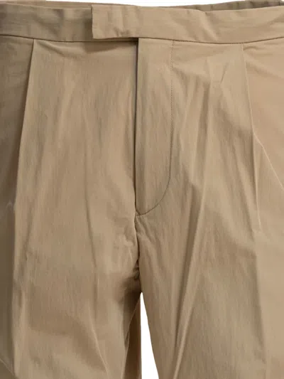 Beams Plus Cotton Beige Trousers In Neutral
