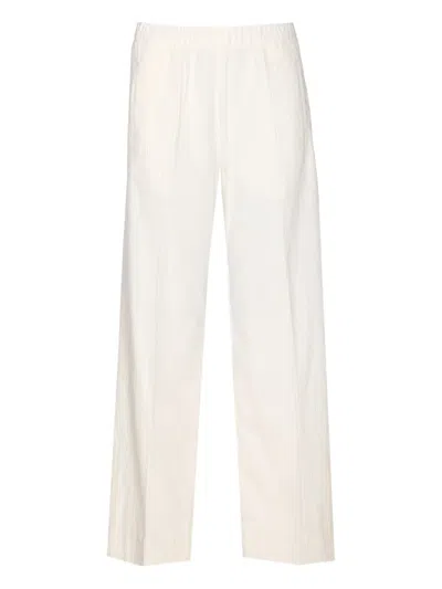 True Avenue Elasticated-waist Corduroy Trousers In Neutral
