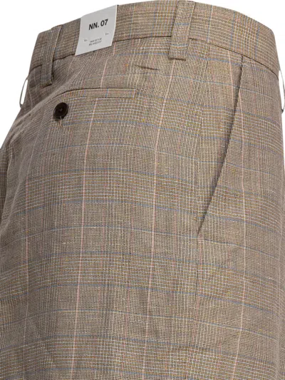 Nn07 Wool Brown Trousers In Neutral