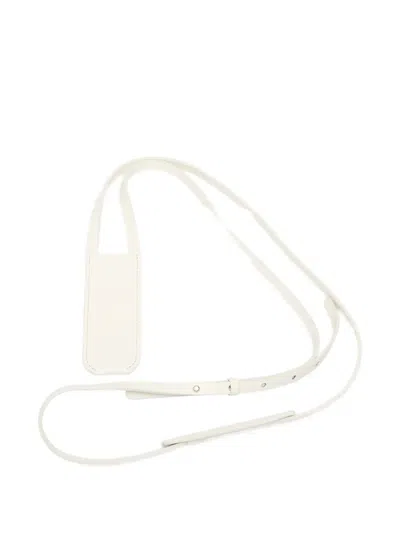 Unif Leather Strap Perfume Bag In White