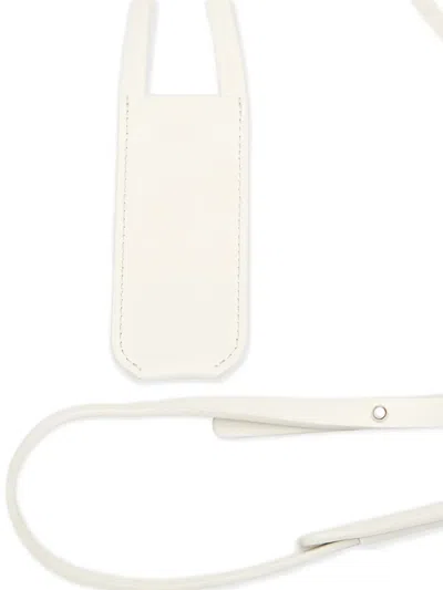 Unif Leather Strap Perfume Bag In White