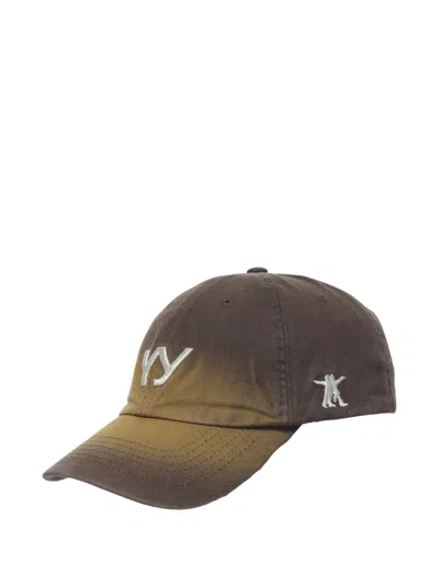 Open Yy Gradient Logo Ball Cap In Neutral