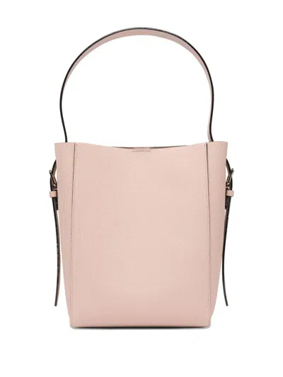 Valextra Shoulder Bags With Adjustable Strap And Front Pocket In Pink