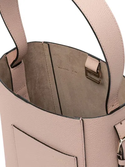 Valextra Shoulder Bags With Adjustable Strap And Front Pocket In Pink