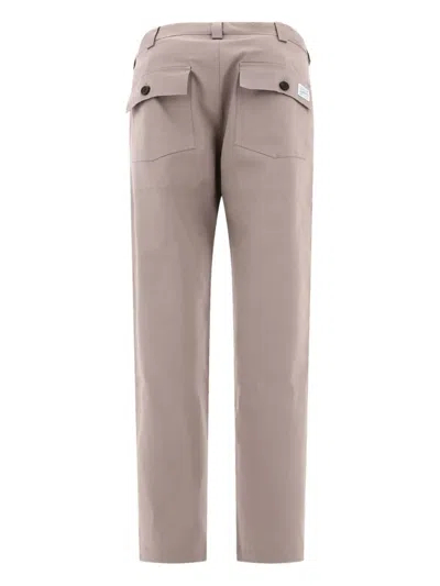 Andblue Button-fly Patch-pocket Trousers In Neutral