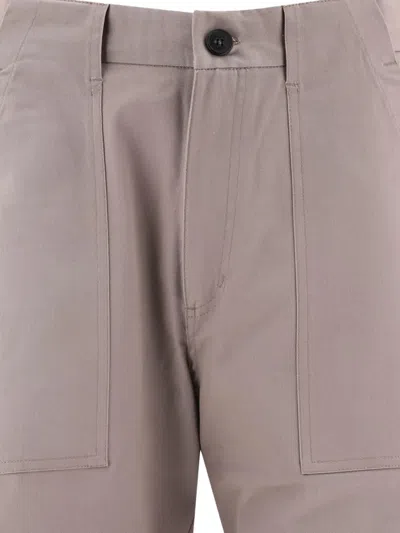 Andblue Button-fly Patch-pocket Trousers In Neutral