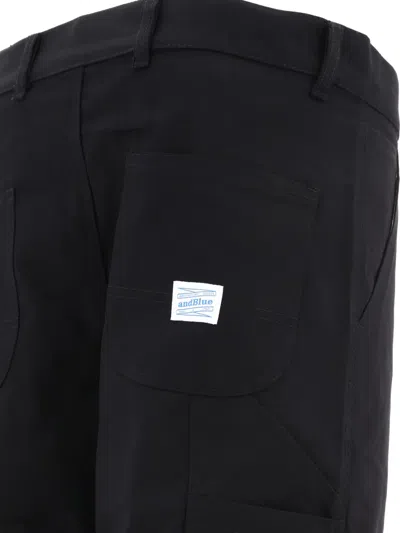 Andblue Carpenter Trousers In Black