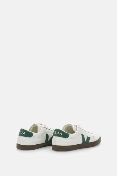 Veja Multicolour Leather Suede Sneaker In White