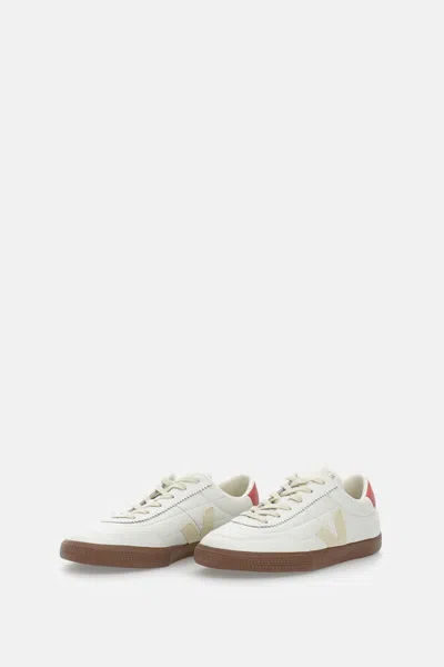 Veja Multicolour Organic Traced Leather In White