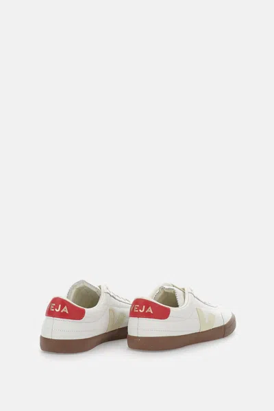 Veja Multicolour Organic Traced Leather In White