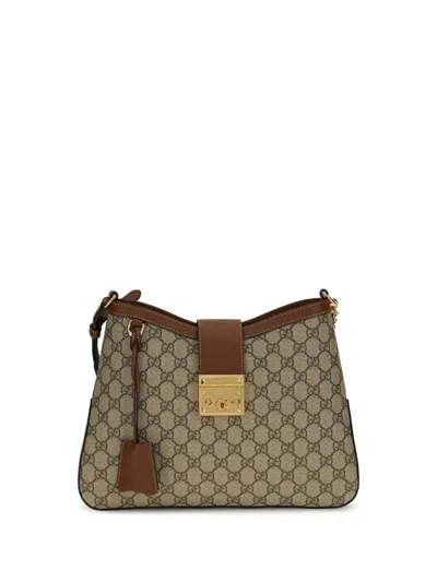 Gucci Padlock Gg Canvas Hobo Bag