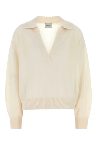 Le Kasha White Cashmere Oversize Jackson Sweater In Neutral