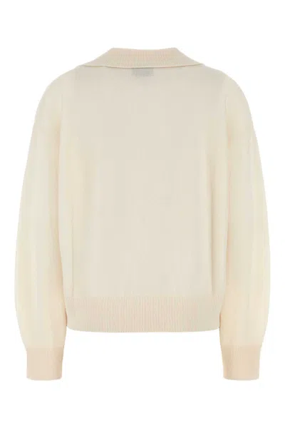 Le Kasha White Cashmere Oversize Jackson Sweater In Neutral