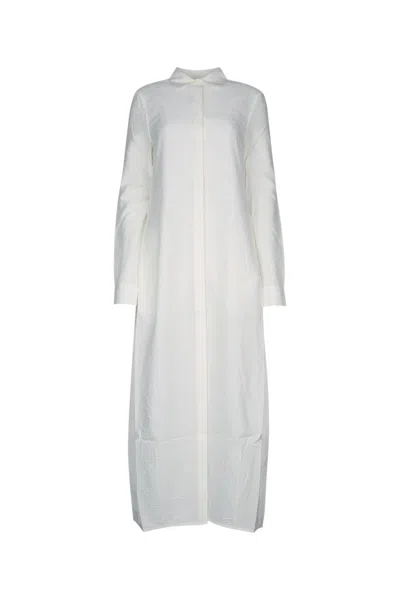 Totême Toteme Women Long Shirt Dress In White
