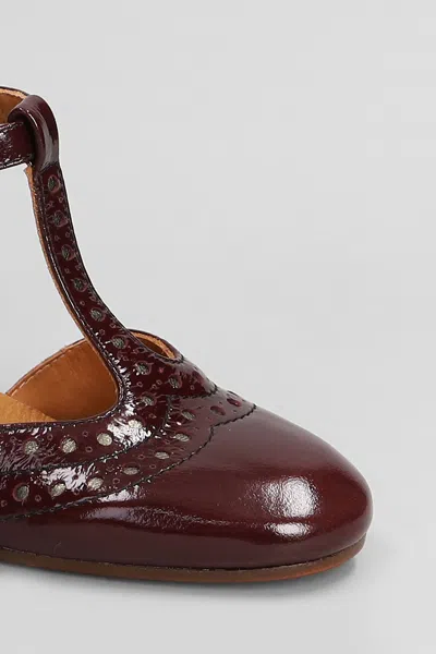 Chie Mihara Mante Pumps In Bordeaux Leather In Burgundy