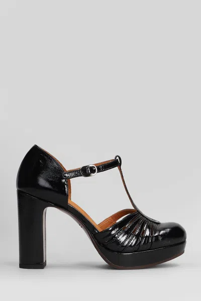 Chie Mihara 85mm T-bar Platform Pumps In Black