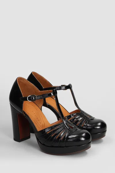 Chie Mihara 85mm T-bar Platform Pumps In Black