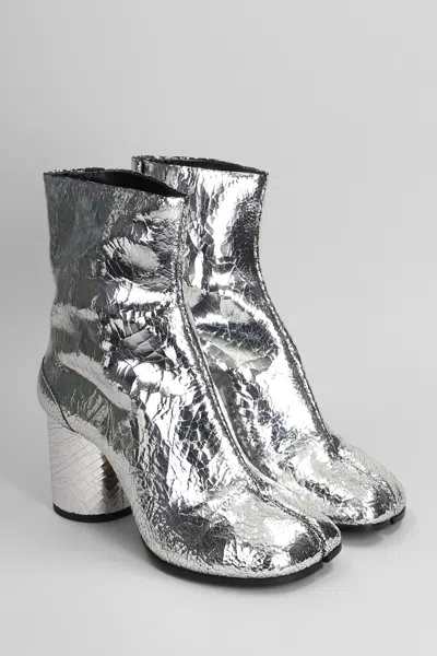 Maison Margiela Broken Mirror Boots In Silver