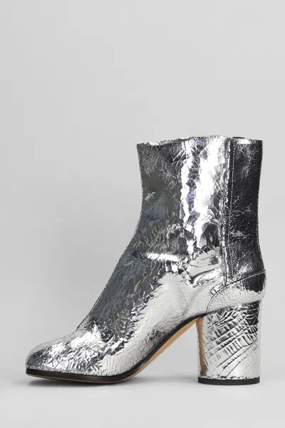 Maison Margiela Broken Mirror Boots In Silver