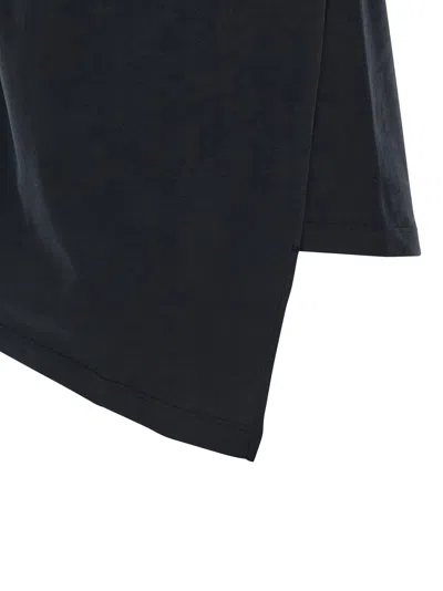 Isabel Marant Sebani Asymmetric Cotton-jersey T-shirt In Black
