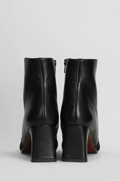 Chie Mihara 55mm Fitas Patent-leather Block-heel Boots In Black