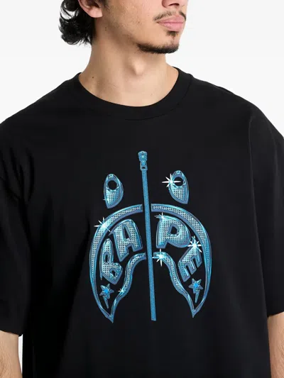 A Bathing Ape Shark Graphic-print T-shirt In Animal Print