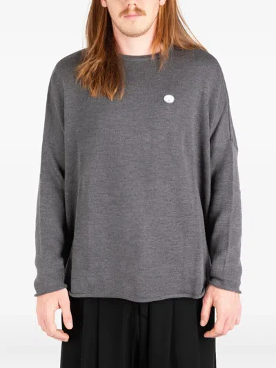 Société Anonyme Embroidered-detail Sweater In Gray