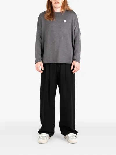 Société Anonyme Embroidered-detail Sweater In Gray