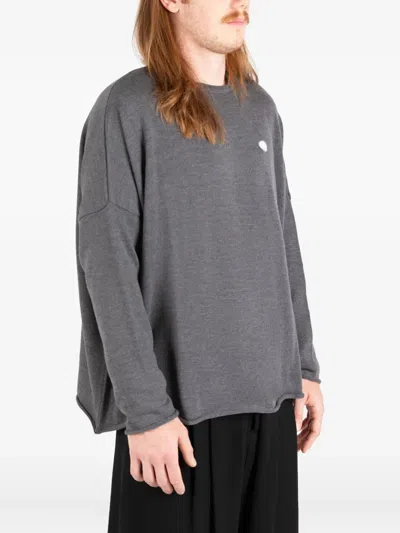 Société Anonyme Embroidered-detail Sweater In Gray