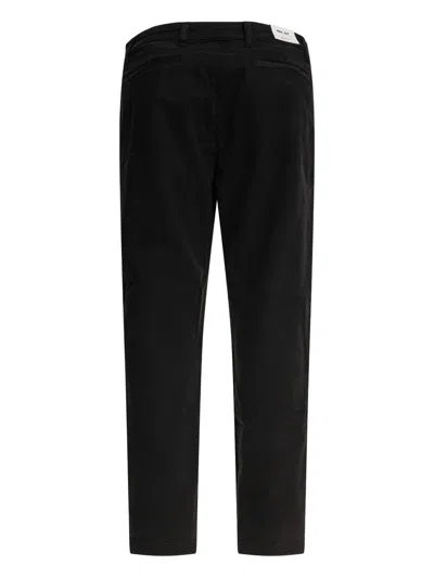 Nn07 Cotton Blue Trousers In Black