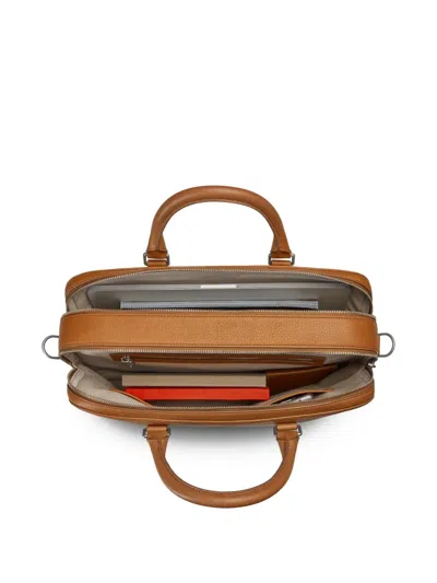 Shinola Leather Briefcase In Neutral