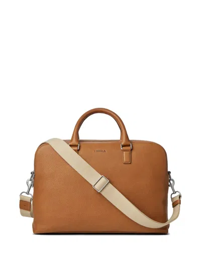 Shinola Leather Briefcase In Neutral