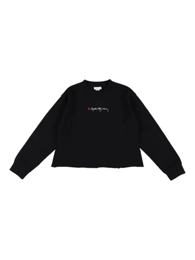 Stella Mccartney Kid - Heart Logo Sweatshirt In Black
