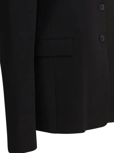 Khaite Jameson Stretch Crepe Jacket In Black