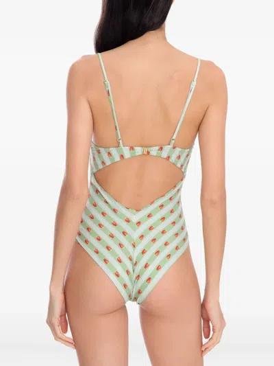 Brigitte Maithe Printed Swimsuit In Green
