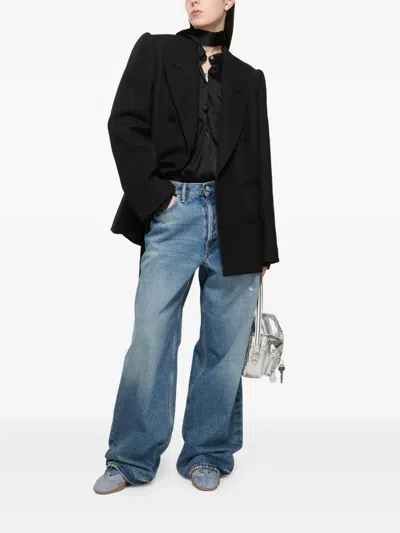 Acne Studios Double-breasted Blazer In Black