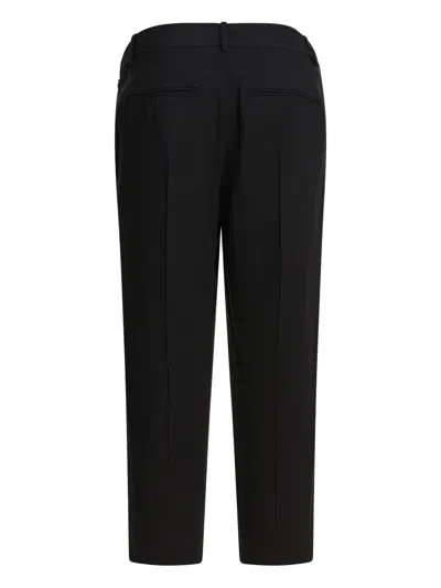 Khaite Cam Straight-leg Woven Trousers In Black