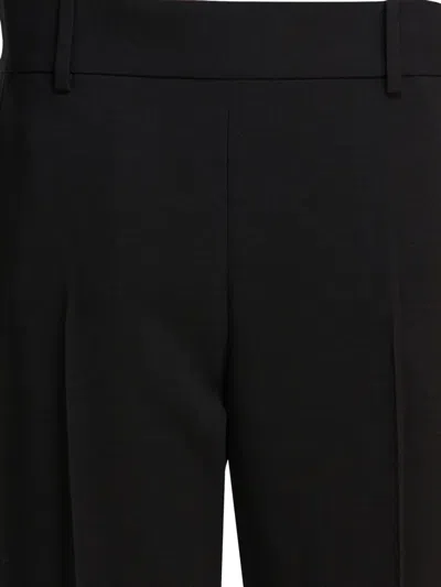 Khaite Cam Straight-leg Woven Trousers In Black