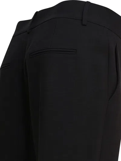 Khaite Cam Straight-leg Woven Trousers In Black