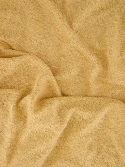 Paula Crew-neck Linen T-shirt In Brown