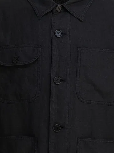 Alex Mill Garment Dyed Work Jacket In Recycled Denim In Black