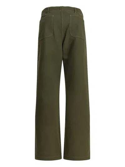 Buzz Rickson's Cotton Poplin Cargo Pants Trousers Green In Green