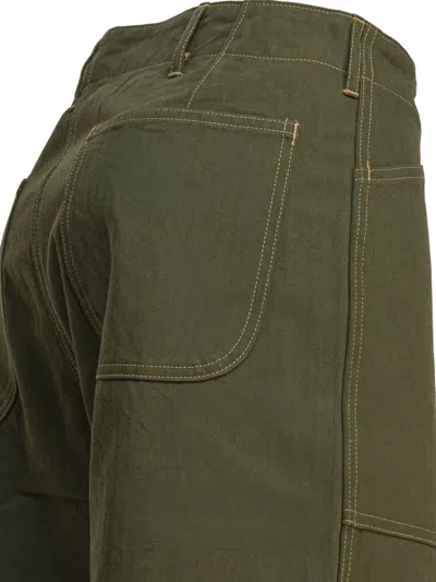 Buzz Rickson's Cotton Poplin Cargo Pants Trousers Green In Green