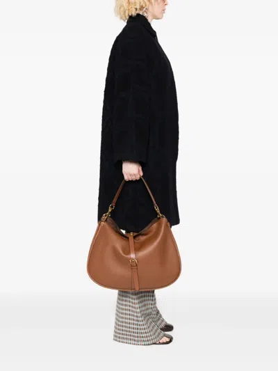 Etro Women Medium Pony Shoulder Bag In Brown