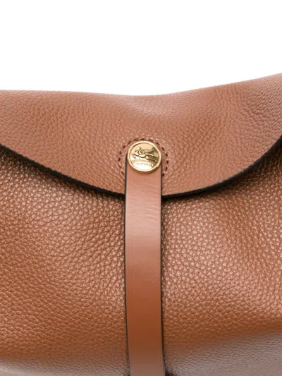 Etro Women Medium Pony Shoulder Bag In Brown