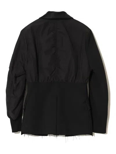 Undercover Shawl-lapel Bomber Jacket In Black