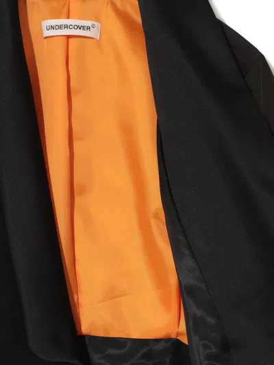 Undercover Shawl-lapel Bomber Jacket In Black