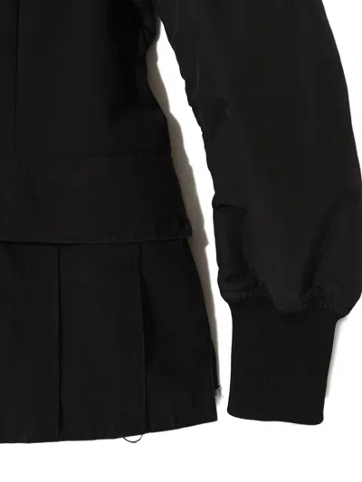 Undercover Shawl-lapel Bomber Jacket In Black