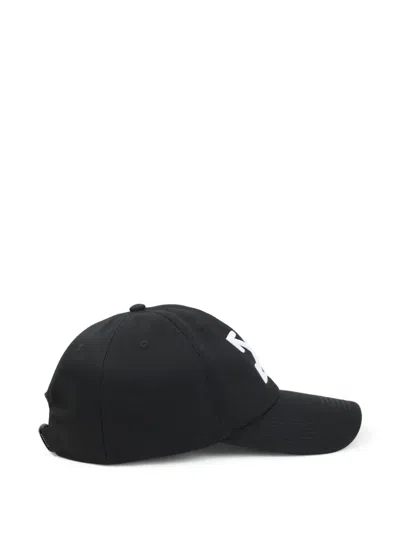 Off-white Arrow Drill Baseball Cap With 3d Embroidery In Black